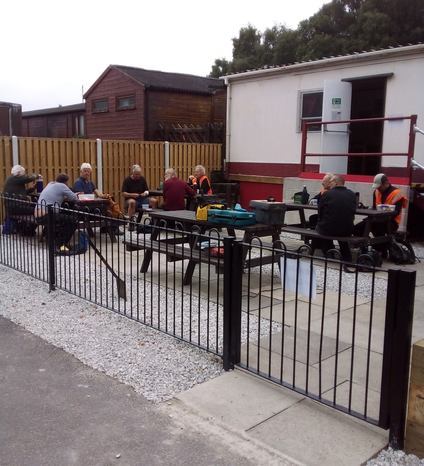 August 25th 2024 Rowsley outdoor eating area